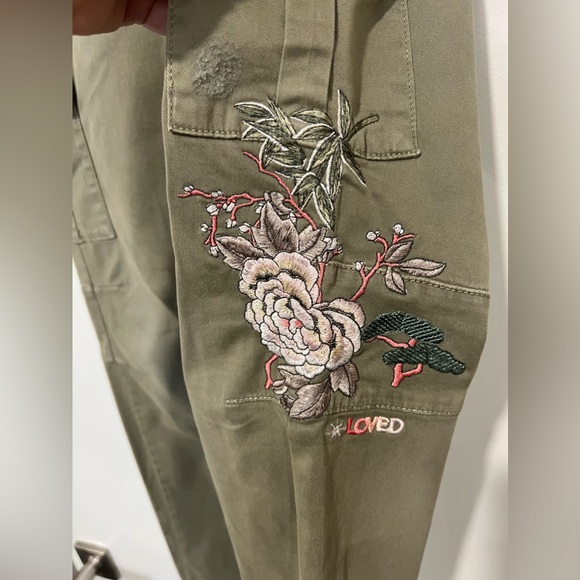 NEW WITH TAG Cambio Vintage Green Cargo Pant - +80% off! Size US 8 - Picture 3 of 4